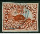 SG18. 1857 3d Red. Brilliant fine used...