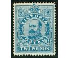 SG432. 1906 £2 Dull blue. Superb fresh well centred mint...