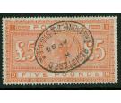 SG137. 1884 £5 Orange. Fabulous fine well centred...