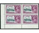 SG117a. 1935 1/- Slate and purple. 'Extra Flagstaff'. U/M margin