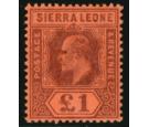 SG85. 1903 £1 Purlpe/red. Brilliant fresh mint with...