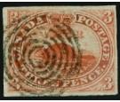 SG5. 1852 3d Red. Superb used Target cancel...