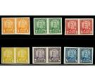 SG275-280. 1928 Set fo 6. 'Imperforate Pairs'. Fantastic U/M...