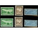 SG192-197. 1931 Air. Set of 6. 'With and without WMK'. Both sets