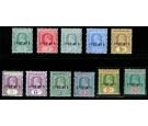 SG28s-39s. 1910 Set of 11. 'SPECIMEN'. Superb fresh...