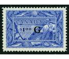 SG O192. 1951 $1 Ultramarine. Brilliant fresh U/M mint...