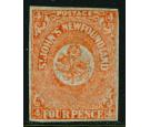 SG12. 1860 4d Orange-vermilion. A brilliant fresh mint...