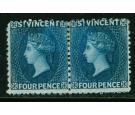 SG6. 1863 4d Deep blue. An Exceptional Pair...