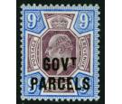 SG O77. 1902 9d Dull purple and ultramarine. Brilliant fresh...