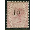 SG33. 1880 10c on 30c Claret. Superb fresh mint with...