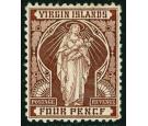 SG46a. 1899 4d Brown. Error 'FOURPENCF'. Fantastic fresh mint...