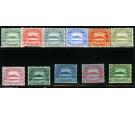 SG8-17. 1908 Set of 11. Superb fresh mint...