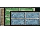 SG192-194. 1931 'AIR'. Set of three. Superb fresh blocks...