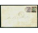 SG10/11. 1900 Cover to Manchester, bearing both values in...