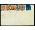 SG6/7/8/20. 1900 Local envelope bearing 1d. on 1/2d Vermilion (s