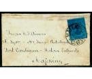 SG20. 1900 3d Deep blue/blue. Superb used on a small envelope...