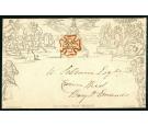 1840. 1d Mulready Envelope. (Forme 2, A 153). Superb...