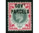 SG O78. 1902 1/- Dull green and carmine. Superb fresh mint...