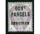 SG O61s. 1886 1 1/2d Lilac. 'Specimen'. Beautiful...