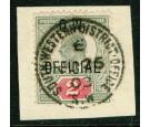 SG O38. 1902 2d Yellowish-green and carmine-red. Superb fine...