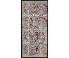 SG11. 1882 1/2d in Red on half 1d. 16 Stamps in two...