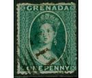 SG1. 1861 1d Bluish green. Very fine used...