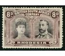 SG185a Variety. 1910 8d Grey-purple and dull purple. 'Gash In Ea