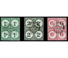 SG D4-D6. 1950 Set of 3. All fine used blocks...