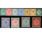 SG83-98. 1913 Set of 12. Superb mint...