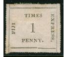 SG5. 1871 1d Black/rose. Superb mint with full...