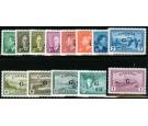 SG O178-O190. 1950 Set of 13. Brilliant U/M mint...