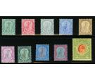 SG35-47. 1908 Set of 10. Superb fresh mint...