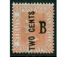 SG13. 1883 2c on 32c Pale red (Wide "E"). A exceptional gem...