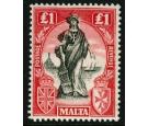 SG140. 1925 £1 Black and bright carmine. Brilliant fresh U/M...