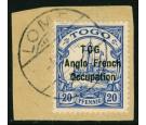 SG H17a. 1914 20pf Ultramarine. "TOG" for "TOGO". Superb fine...