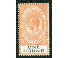 SG107. 1927 £1 Red-orange and black. Superb fresh mint...