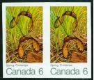 SG677a. 1971 6c Four Seasons. Imperforate Pair. Post Office Fres