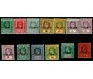 SG40s-52s. 1912 Set of 12. 'SPECIMEN'. Very fine...