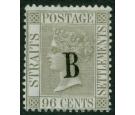 SG11. 1882 96c Grey. Stunning fresh mint...