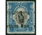 SG224a. 1918 12c +2c Deep bright blue. 'Surcharge Inverted'. A f