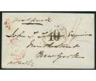 SG CC1. 1852 (27 June). Envelope to Ney York...