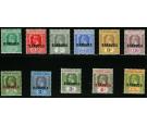 SG1-11. 1922 Set of 11. All superb mint...