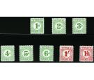 SG D11-D18. 1940 Set of 8. All brilliant U/M...