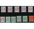 SG38-48. 1902 Set of 11. Superb fresh mint...