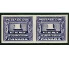 SG D14. 1934 1c Violet. 'Imperforate Pair'. Brilliant fresh U/M.