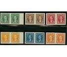 SG357-362. 1937 Set of 6. 'IMPERFORATE PAIRS'. Post Office fresh