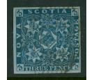 SG4. 1857 3d Pale blue. Superb used with beautiful