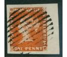 SG3. 1848 1d Orange-vermilion/yellowish. 'Earliest Impression'..