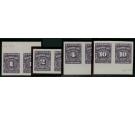 SG D18,D19,D21,D24. 1935 'Imperforate Pairs'...