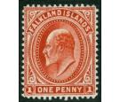SG44d. 1908 1d Dull coppery red (on thick paper)...